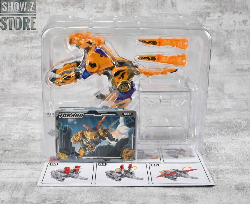Torado figure in robot form with transformation features visible Torado figure in robot form with transformation features visible