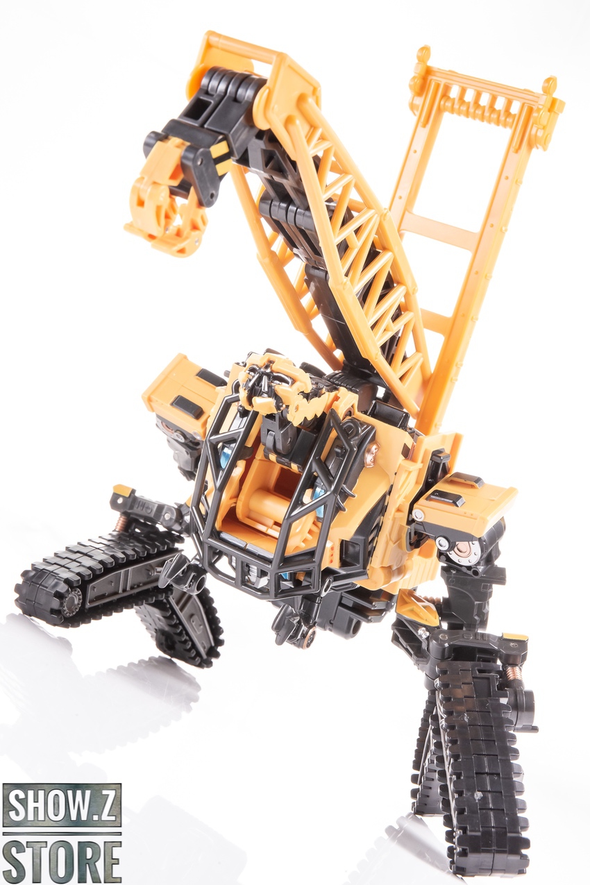 Hightower transformation showing crane retracted and robot mode with tracked base Hightower transformation showing crane retracted and robot mode with tracked base