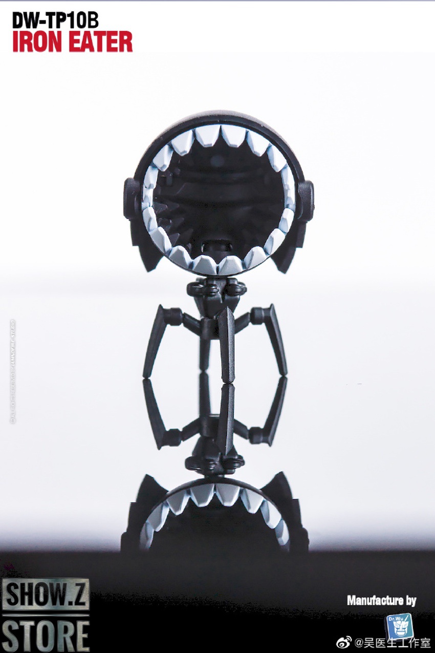 Dr.Wu Iron Eater black color scraplet open mouth wide grin Dr.Wu Iron Eater black color scraplet open mouth wide grin