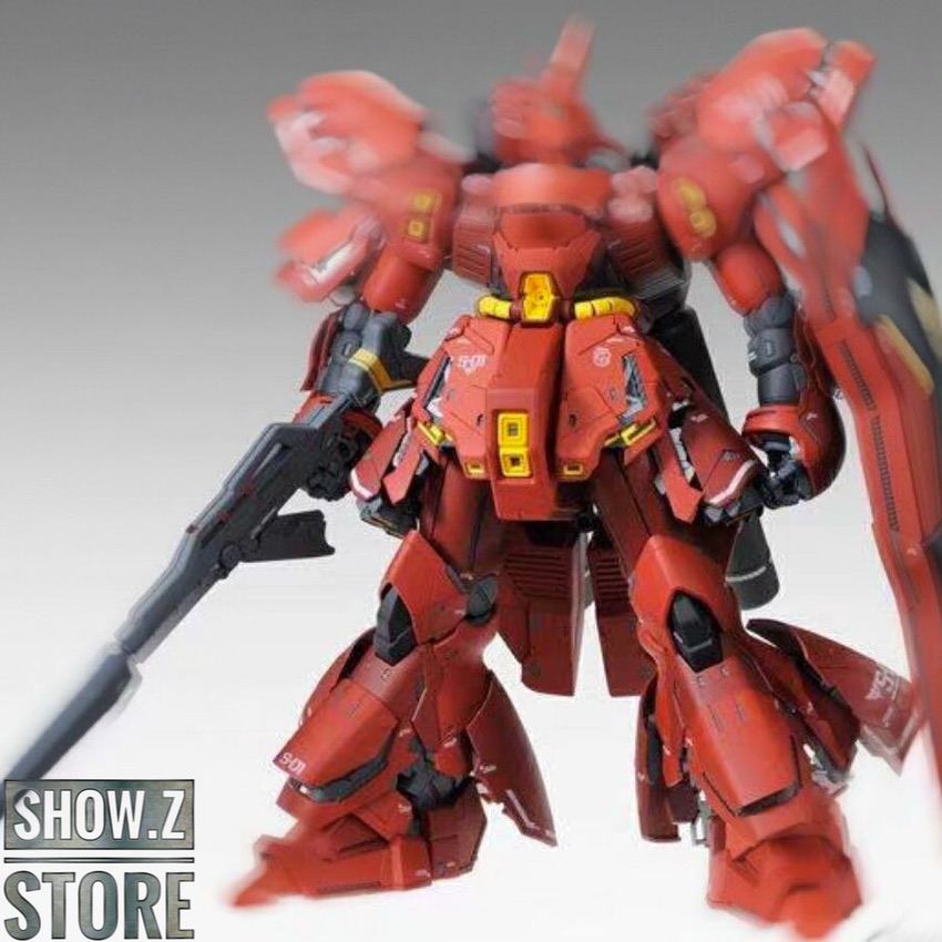 Daban Mega Grade MSN-04 Sazabi red mobile suit standing pose with beam rifle Daban Mega Grade MSN-04 Sazabi red mobile suit standing pose with beam rifle