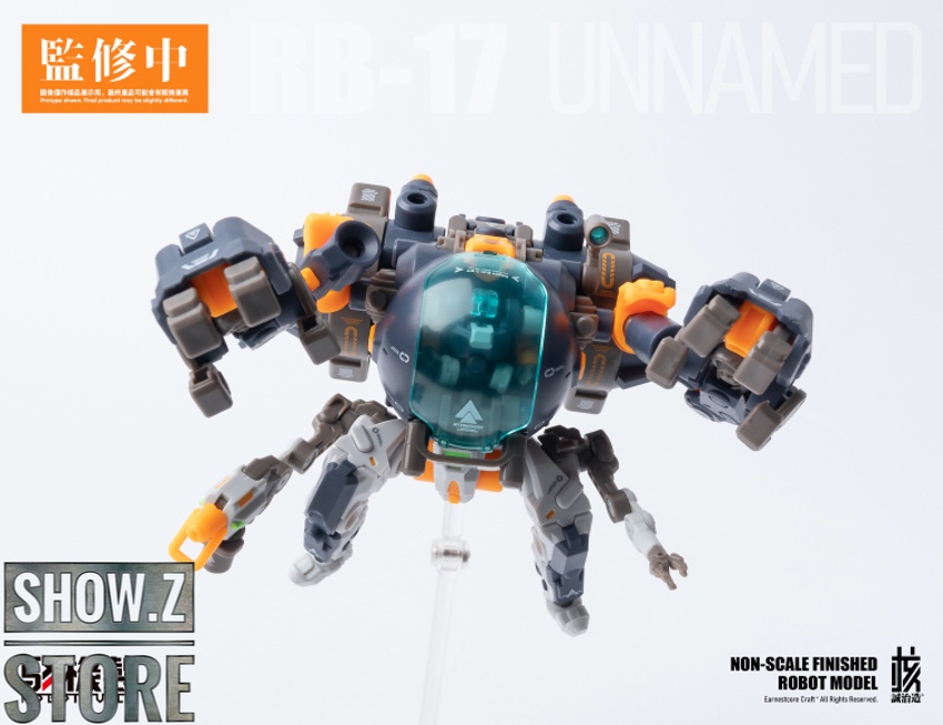 RB-17 Abyssal dark armor suit with orange accents details RB-17 Abyssal dark armor suit with orange accents details