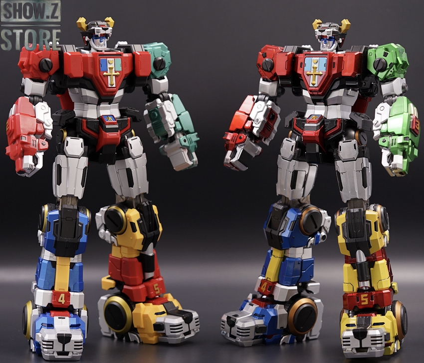 TitanPower Voltron metallic beast king robot standing full height TitanPower Voltron metallic beast king robot standing full height