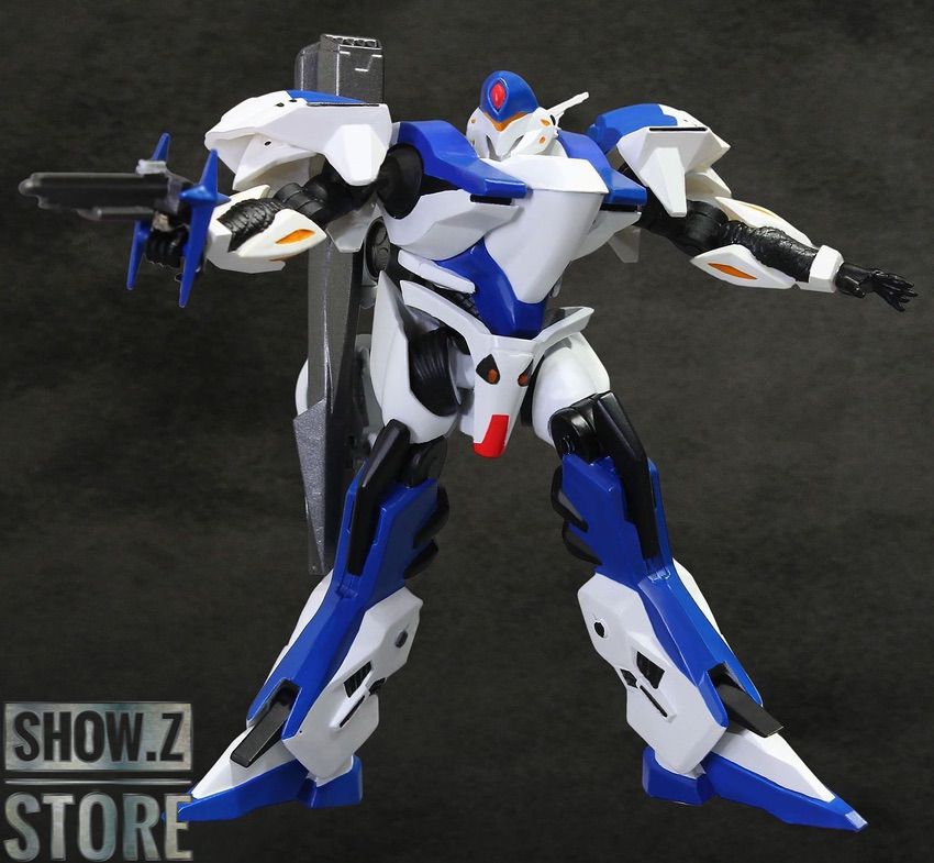 Evolution Toy Sol Tekkaman Noal blue figure jumping dynamic action Evolution Toy Sol Tekkaman Noal blue figure jumping dynamic action