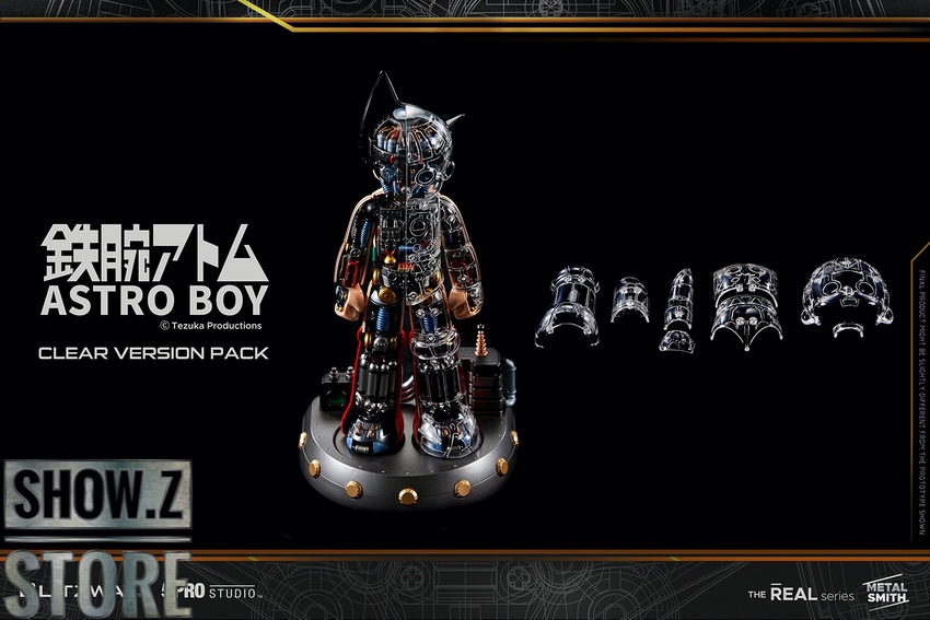 Astro Boy clear version figure with illuminated eyes and chest core Astro Boy clear version figure with illuminated eyes and chest core