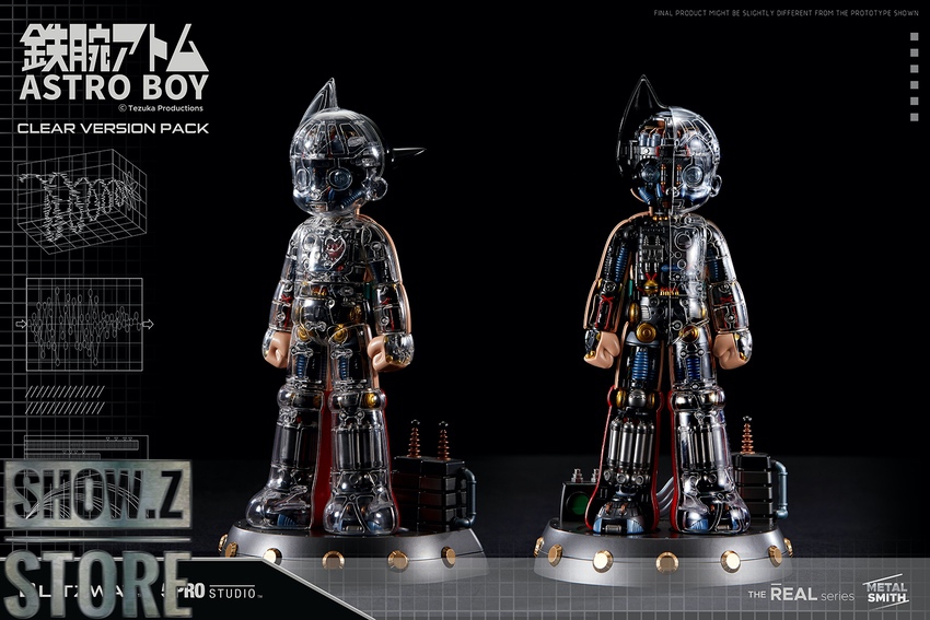 Blitzway 5PRO Studio Astro Boy clear version side angle view Blitzway 5PRO Studio Astro Boy clear version side angle view