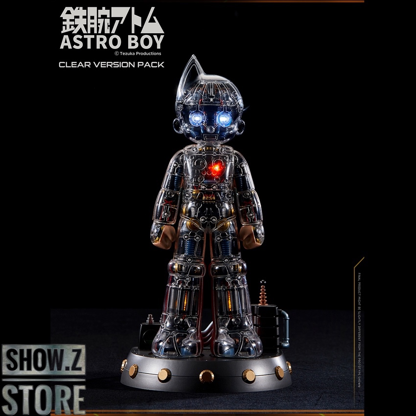 Blitzway Astro Boy clear transparent version figure front standing Blitzway Astro Boy clear transparent version figure front standing