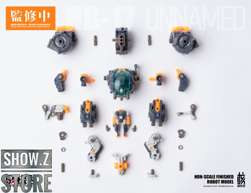 RB-17 Abyssal mecha with teal crystal core center piece RB-17 Abyssal mecha with teal crystal core center piece