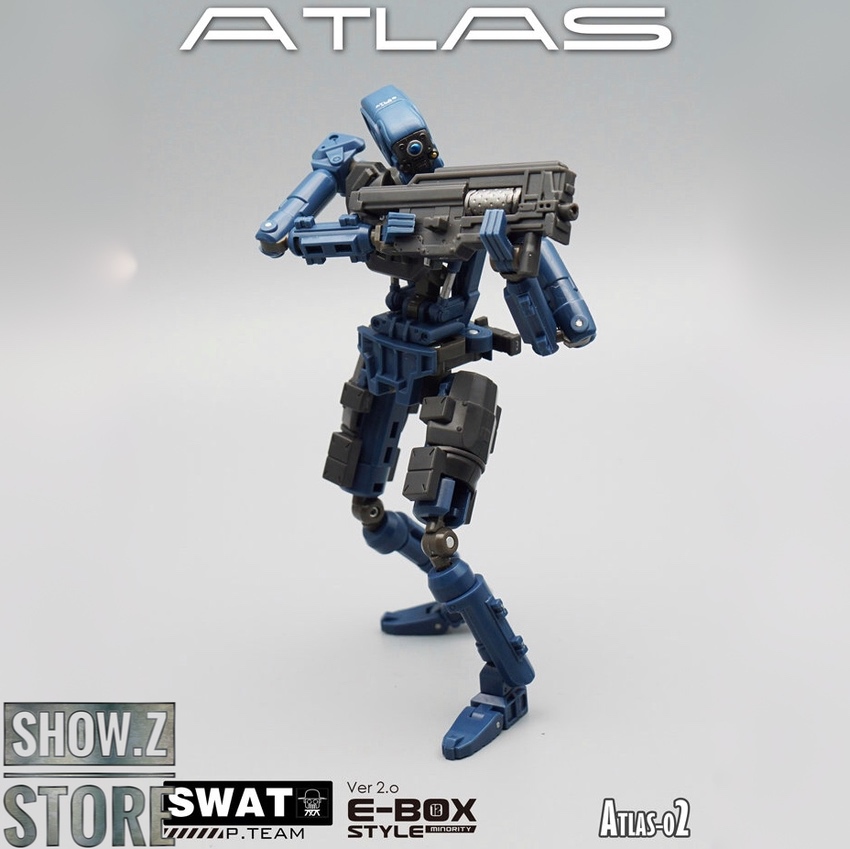 Blue and Black Police Team Robot Blue and Black Police Team Robot