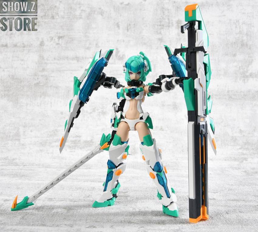 Mint green girl with multi-pose articulated joints Mint green girl with multi-pose articulated joints