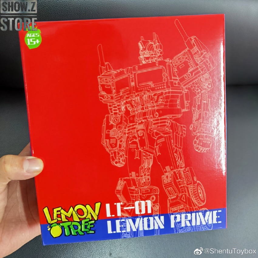 Lemontreetoys LT-01 Lemon Prime yellow robot packaging Lemontreetoys LT-01 Lemon Prime yellow robot packaging
