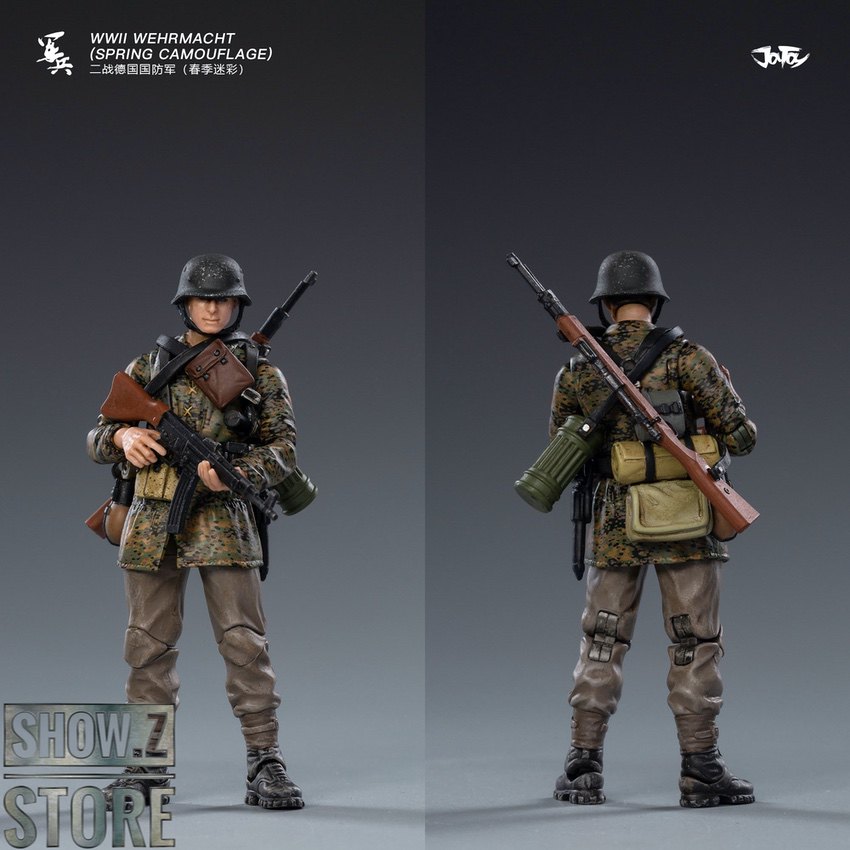 JoyToy WWII Wehrmacht individual soldiers rifles front back view JoyToy WWII Wehrmacht individual soldiers rifles front back view
