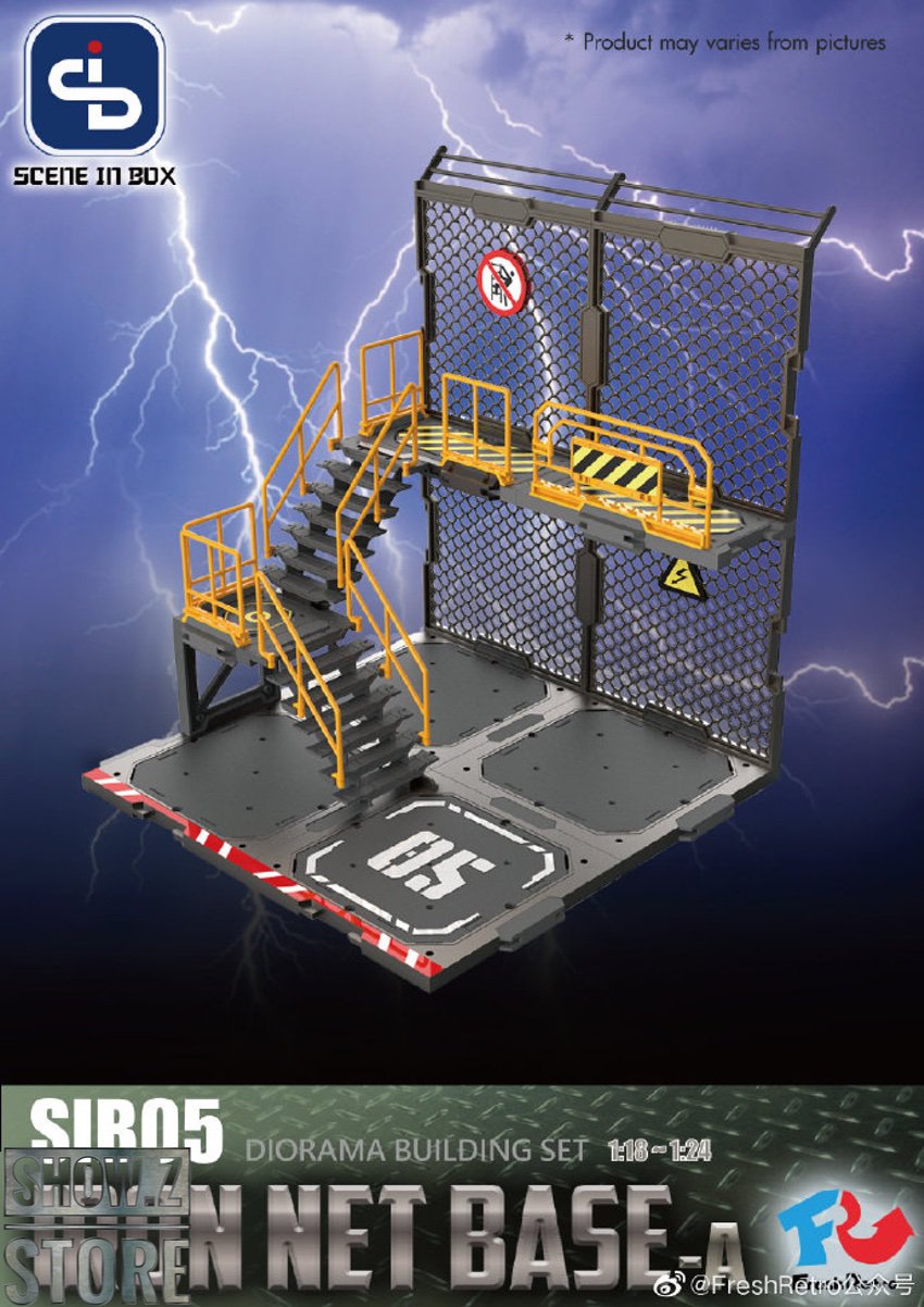 Industrial mesh fencing with warning signs Industrial mesh fencing with warning signs