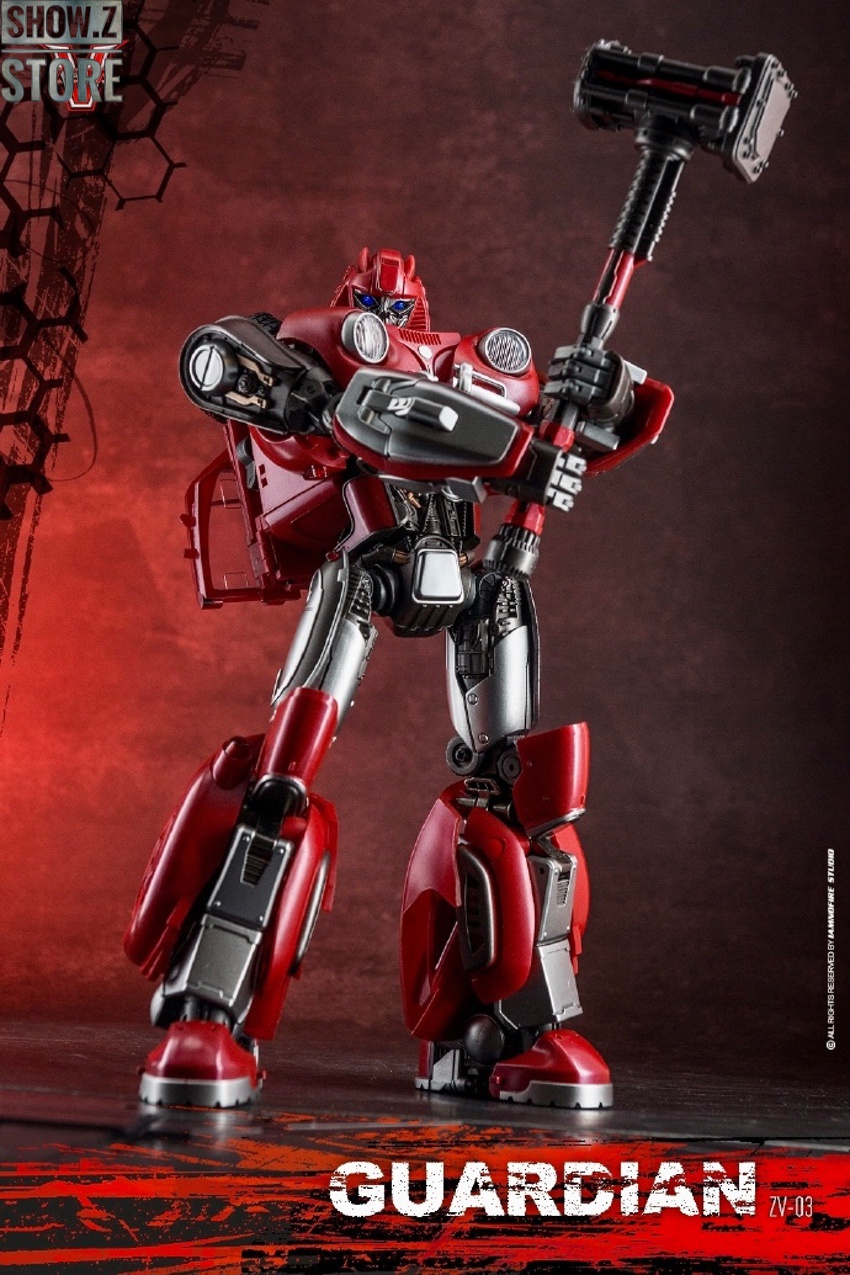 Zeta Toys ZV-03 Guardian Cliffjumper transformation combat stance Zeta Toys ZV-03 Guardian Cliffjumper transformation combat stance