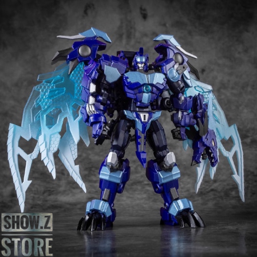 Cryotek in robot mode with blue wings and ice effects Cryotek in robot mode with blue wings and ice effects