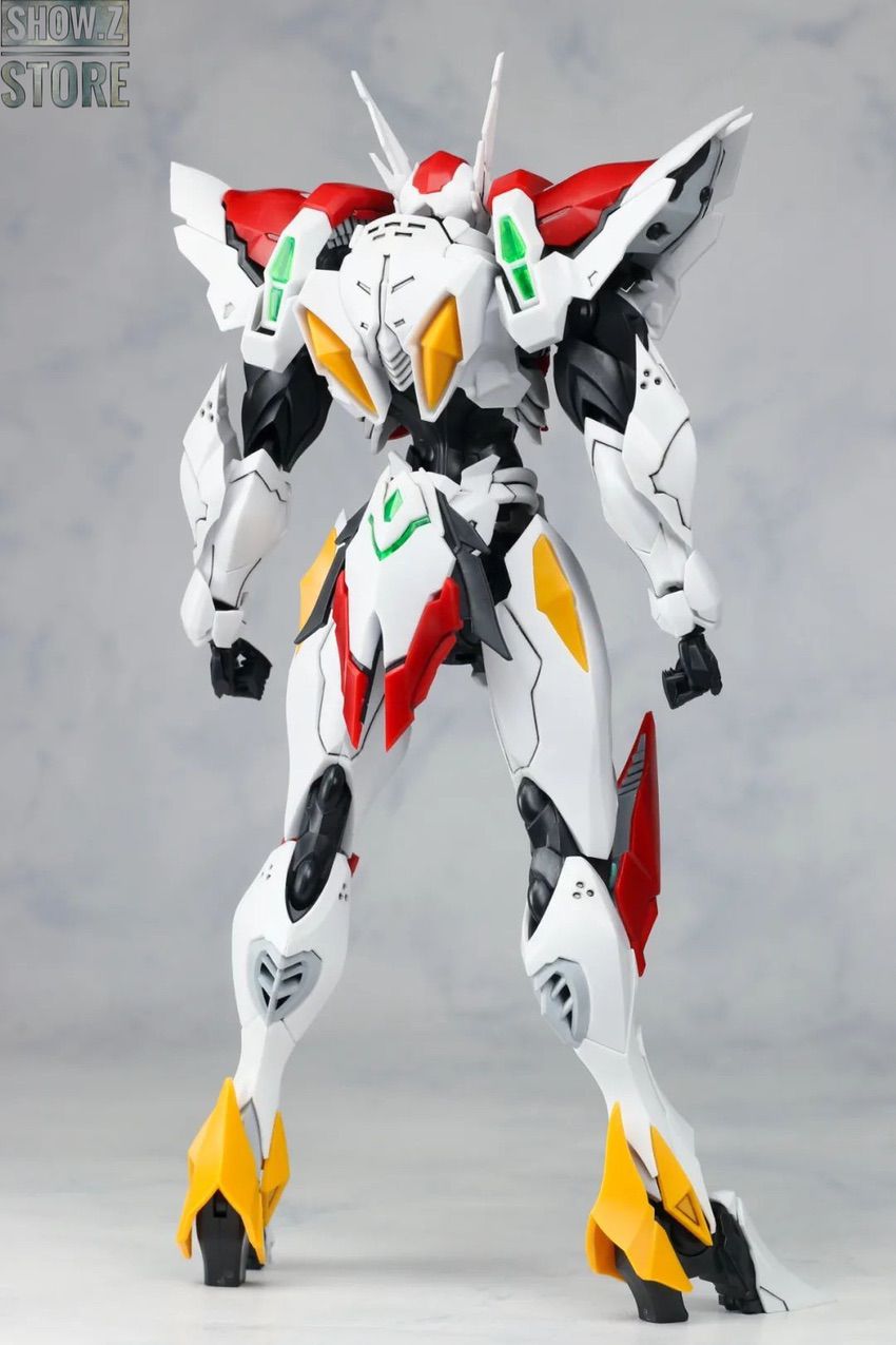 D-Boy robot figure front display with red accents and white panels D-Boy robot figure front display with red accents and white panels