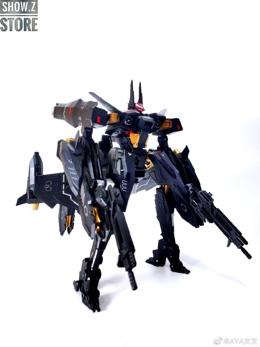 Big Firebird Kalavinka dark blue robot with twin rocket pods and sharp angular design Big Firebird Kalavinka dark blue robot with twin rocket pods and sharp angular design