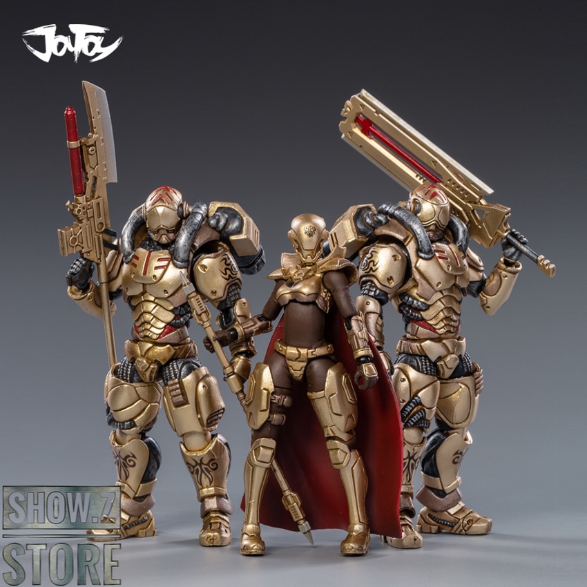 Golden armored figure with cape and sword Golden armored figure with cape and sword