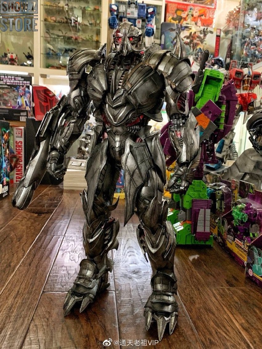 Megatron action figure in dynamic combat ready pose Megatron action figure in dynamic combat ready pose