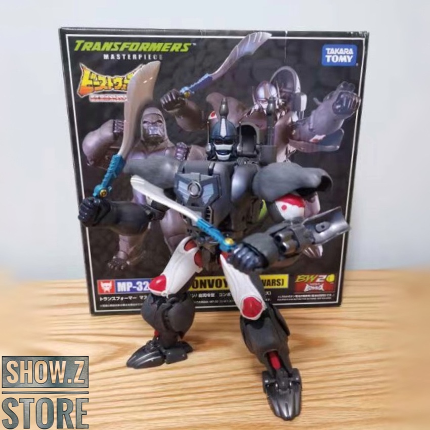 Optimus Primal displayed in robot form on battle backdrop Optimus Primal displayed in robot form on battle backdrop