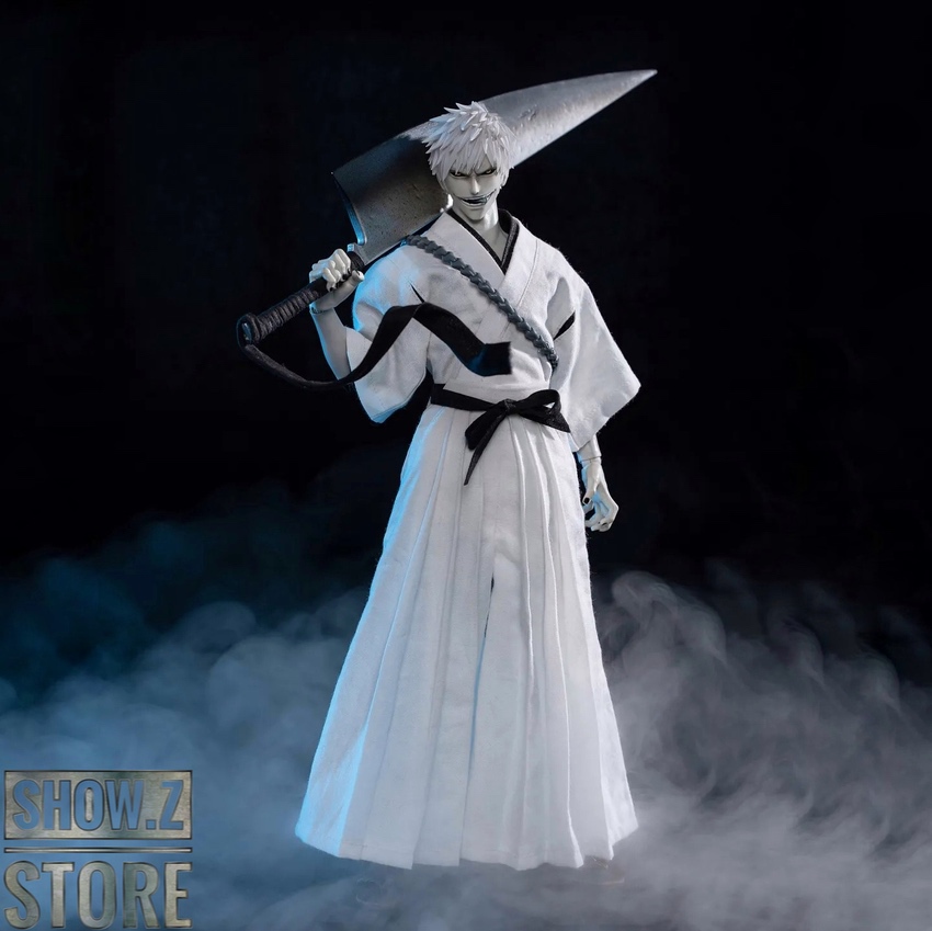 Zangetsu Hollow Ichigo in white captain outfit Zangetsu Hollow Ichigo in white captain outfit