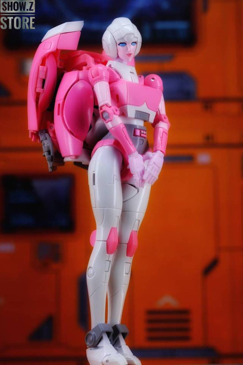 Pink white anime girl mecha robot standing pose full body Pink white anime girl mecha robot standing pose full body