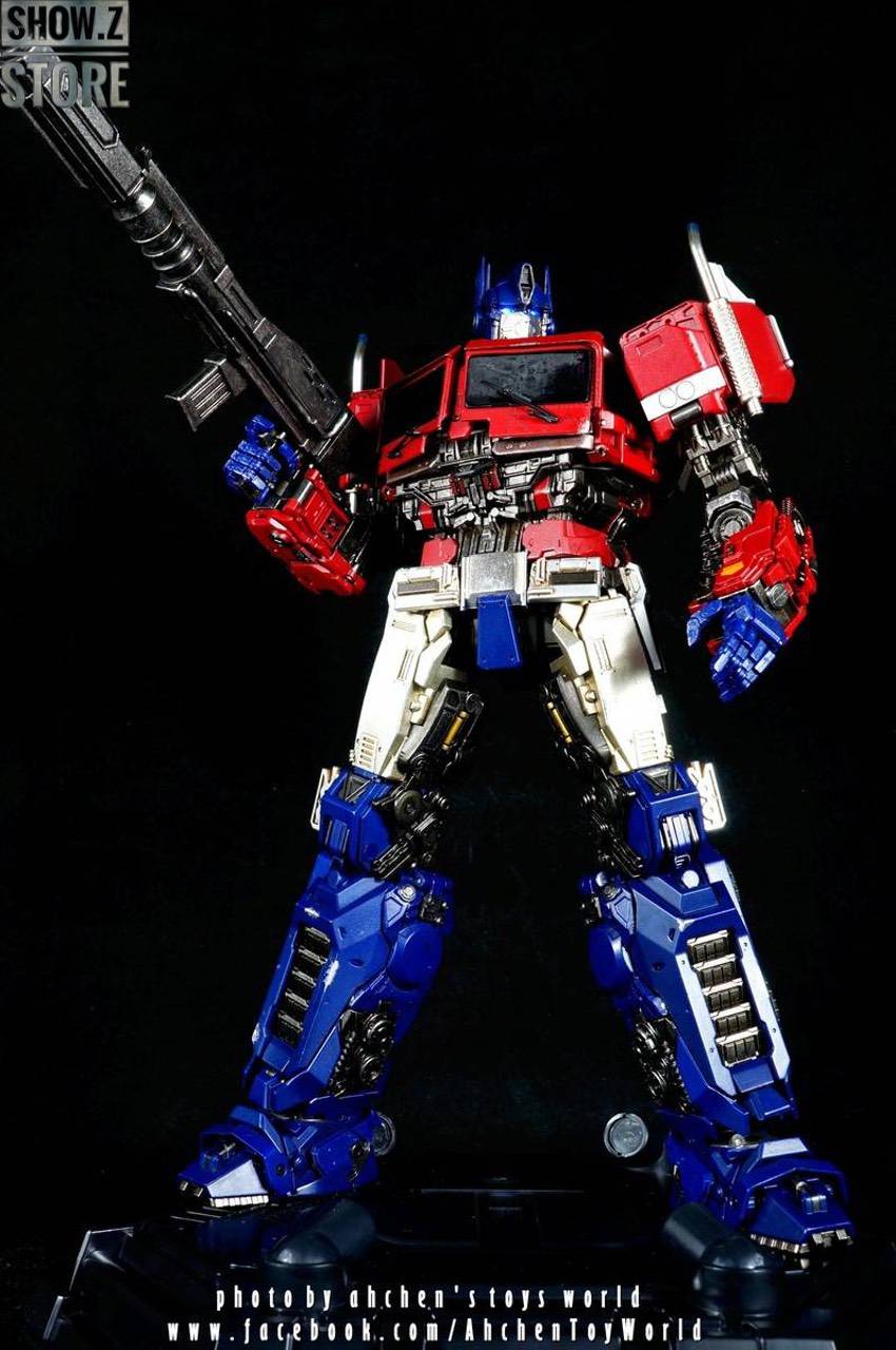 Optimus Prime in yellow and green color scheme Optimus Prime in yellow and green color scheme