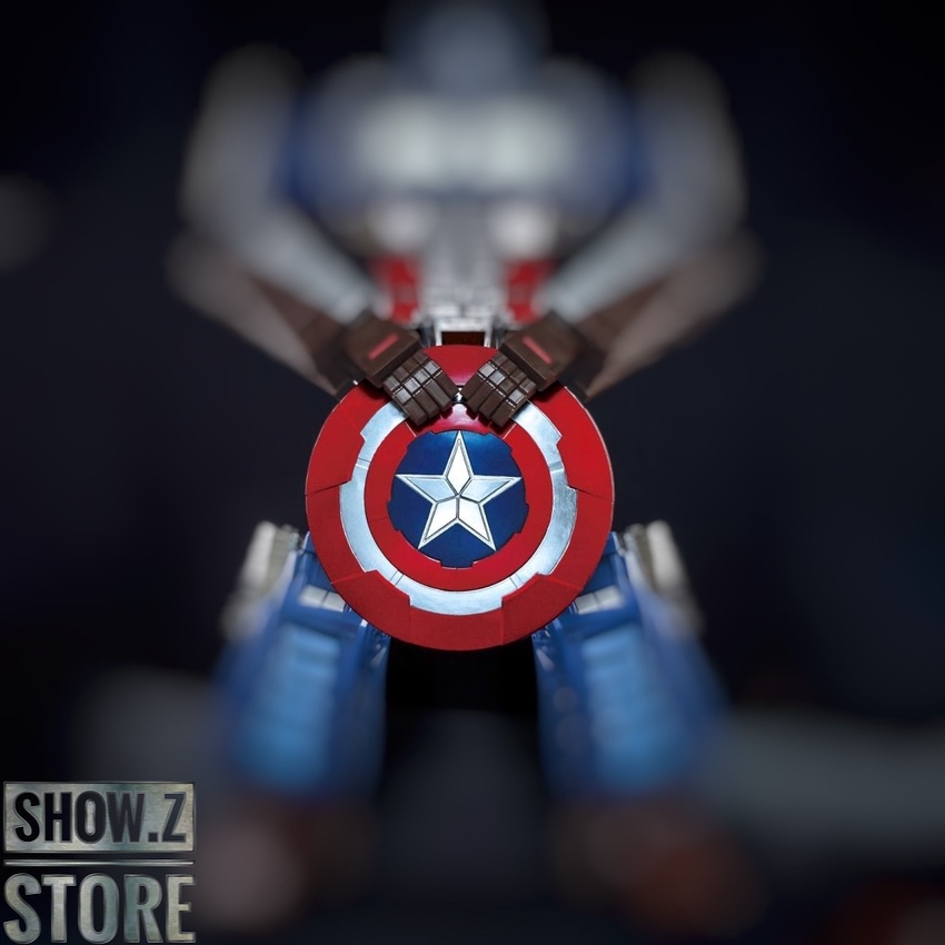 Captain America shield detailed close-up with star emblem Captain America shield detailed close-up with star emblem