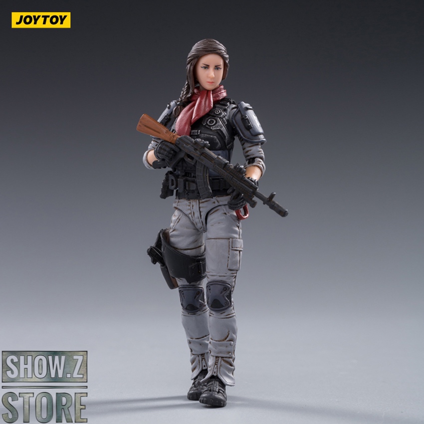 Female warrior with brown hair in tactical armor Female warrior with brown hair in tactical armor
