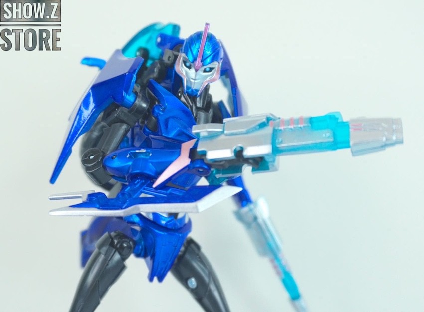 Arcee robot in action pose with accessories Arcee robot in action pose with accessories