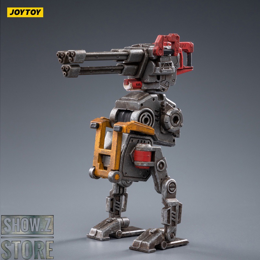Red heavy turret four-legged robot Red heavy turret four-legged robot