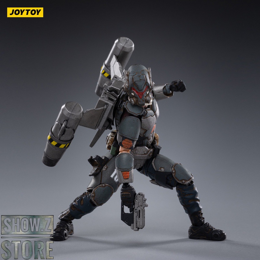 Commander in attack stance with armor Commander in attack stance with armor