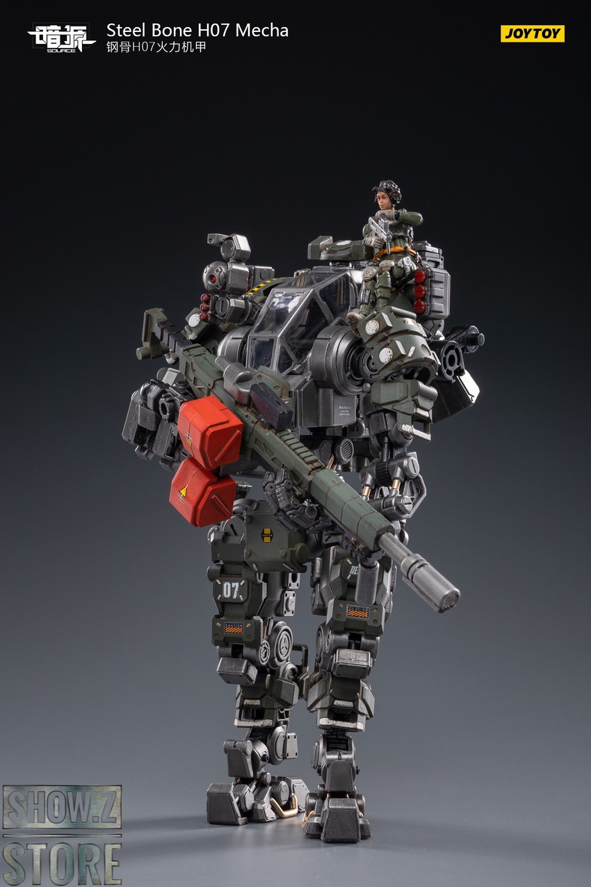 JoyToy Steel Bone Firepower Mecha large scale olive armor display JoyToy Steel Bone Firepower Mecha large scale olive armor display