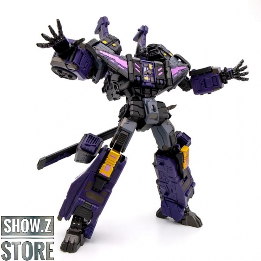 Darkblade Sixshot robot form black purple Darkblade Sixshot robot form black purple