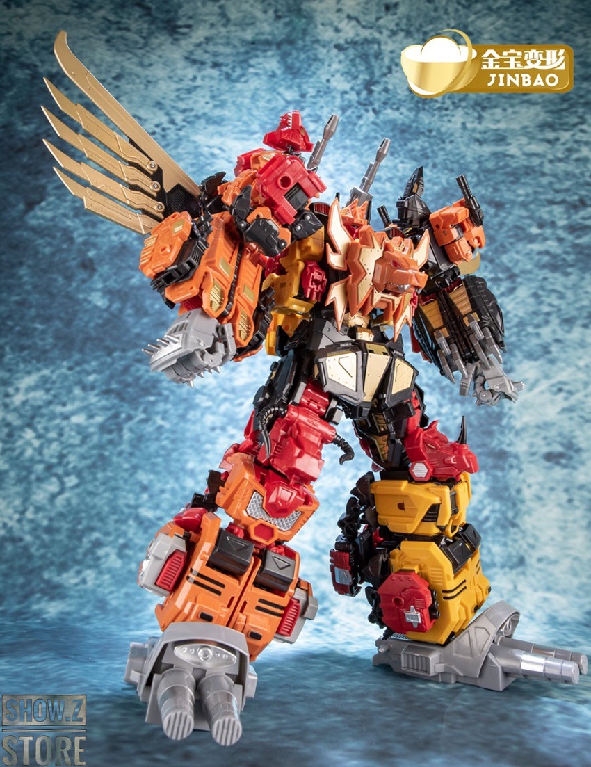 Jinbao Predaking combined form with orange red and gold coloring Jinbao Predaking combined form with orange red and gold coloring