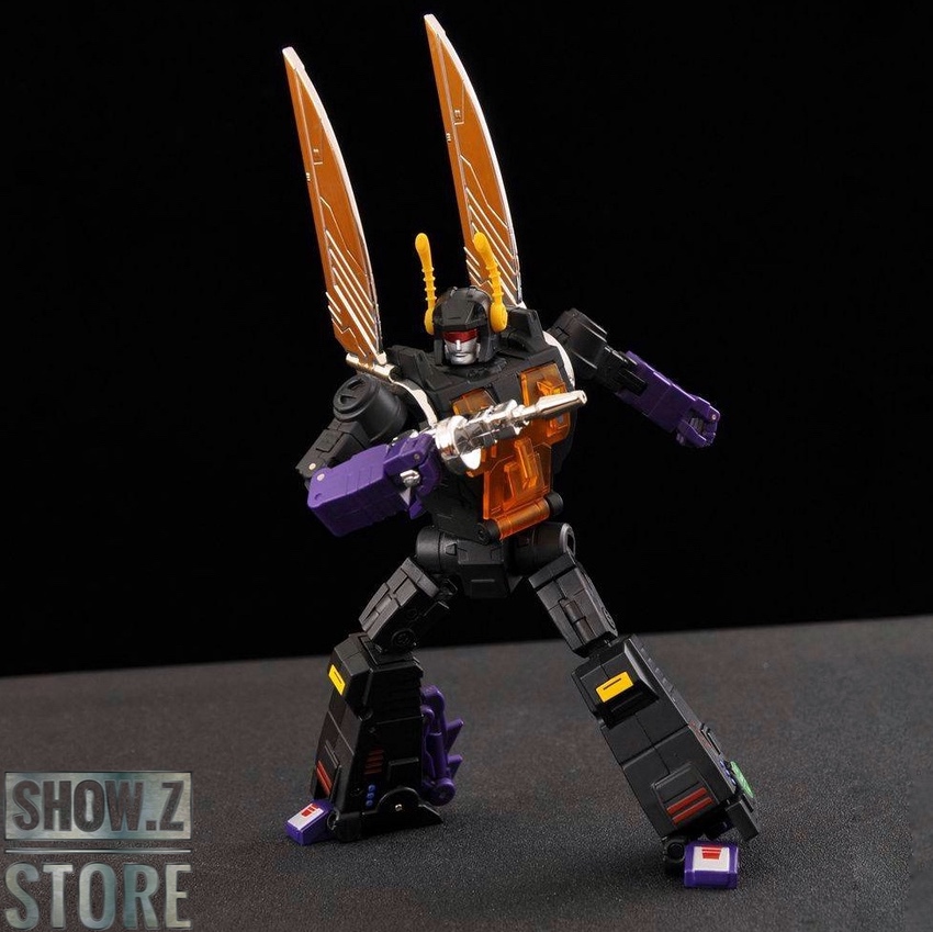 Kickback orange and black robot with wings Kickback orange and black robot with wings