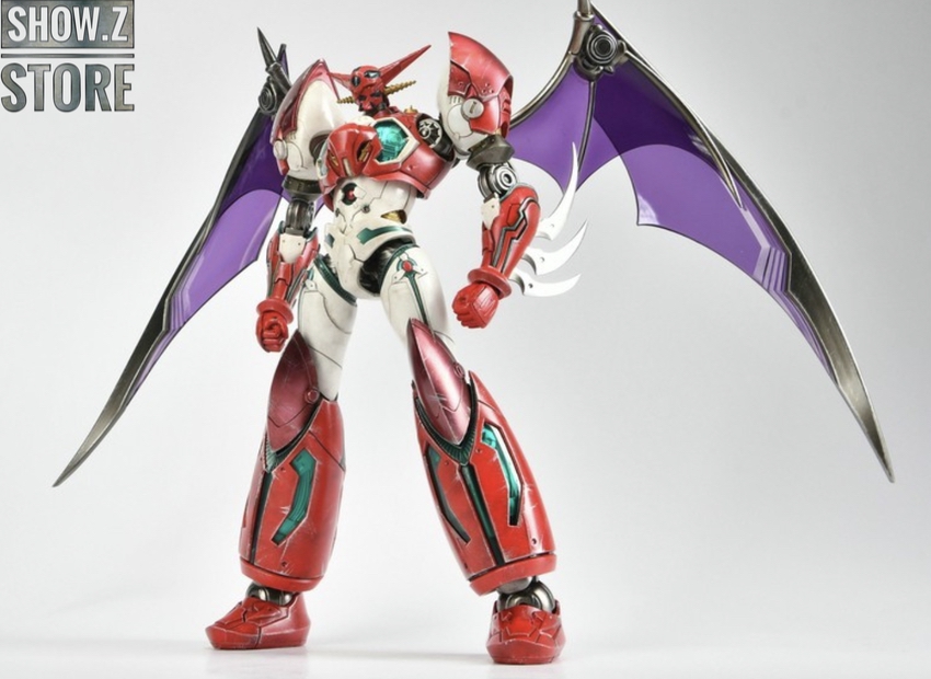 Threezero Shin Getter 1 Anime red armor beam attack weapon Threezero Shin Getter 1 Anime red armor beam attack weapon