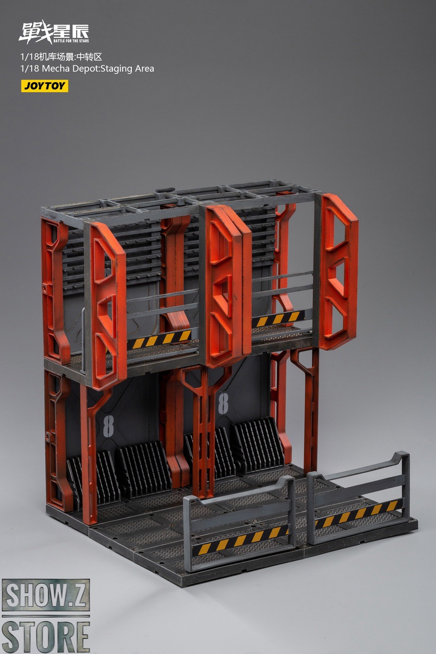 Yellow warning stripe platform multi-tier Yellow warning stripe platform multi-tier