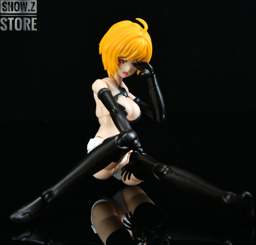 ATK Girl combat stance with black accents kneeling ATK Girl combat stance with black accents kneeling