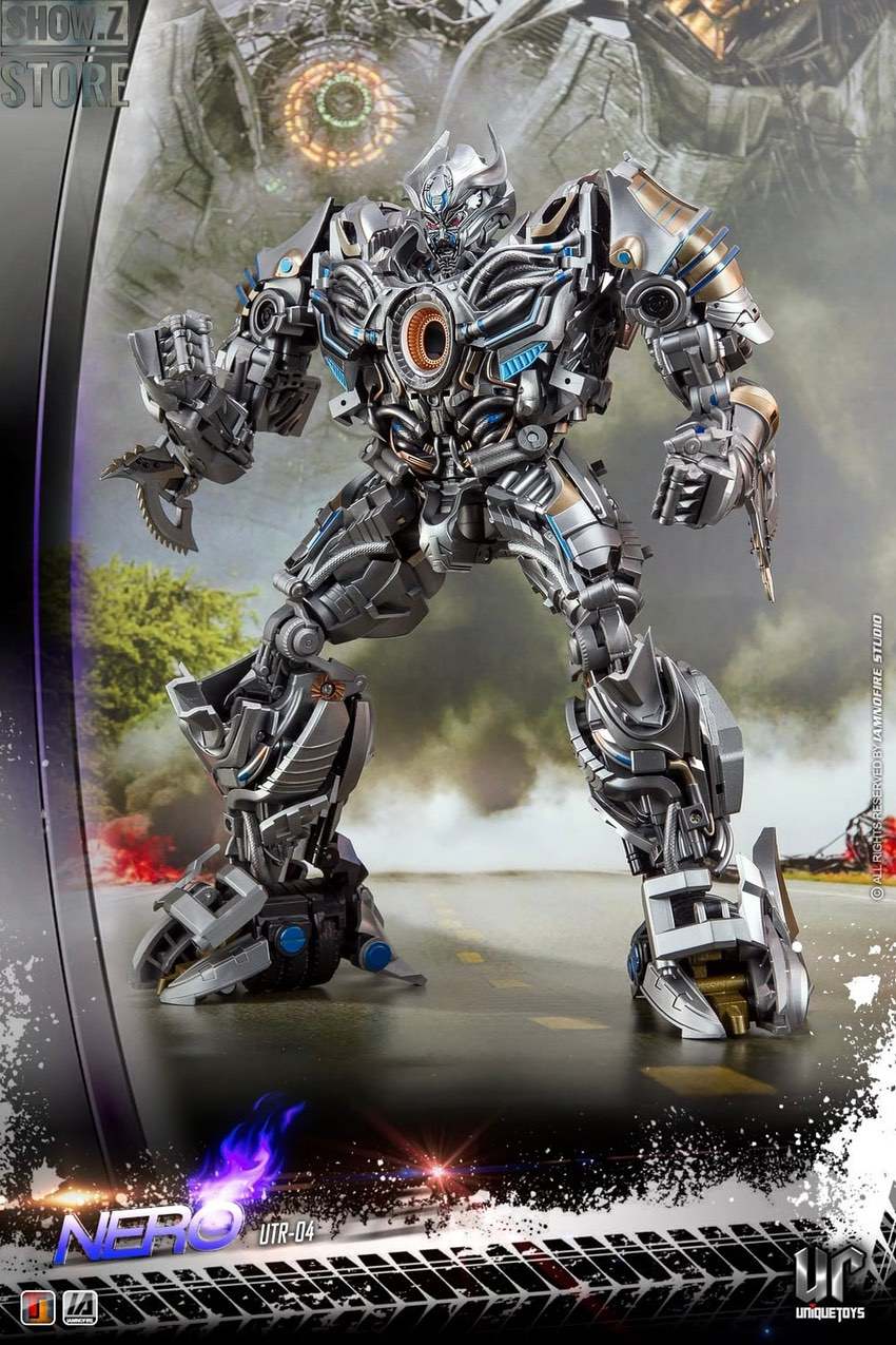 Unique Toys R-04 Nero Galvatron red blue white robot action figure Unique Toys R-04 Nero Galvatron red blue white robot action figure