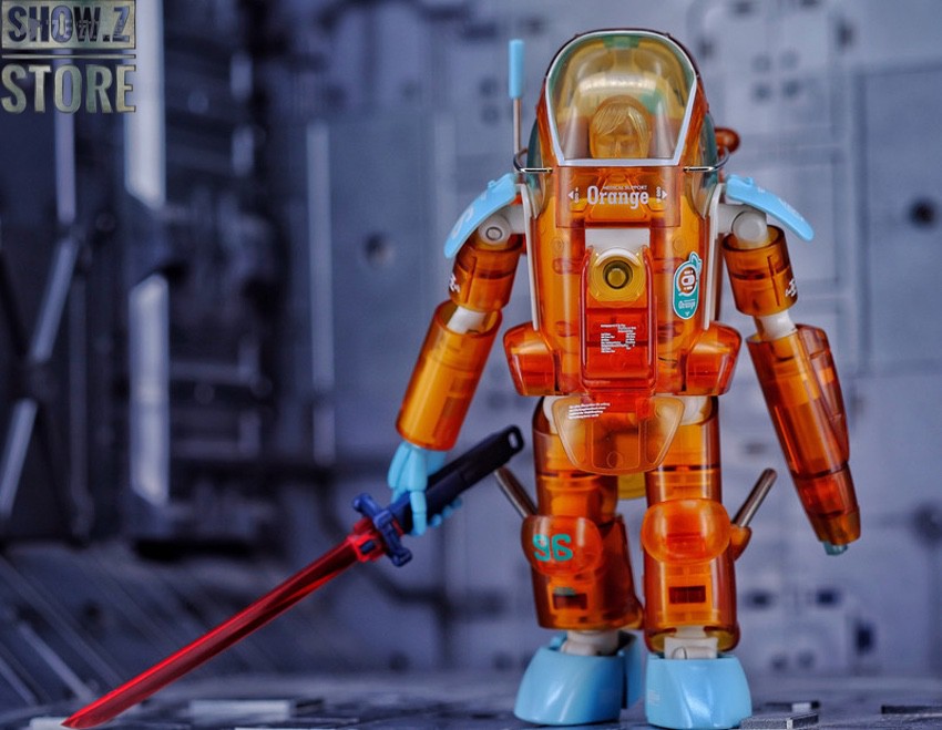 Robot figure holding weapon detail Robot figure holding weapon detail