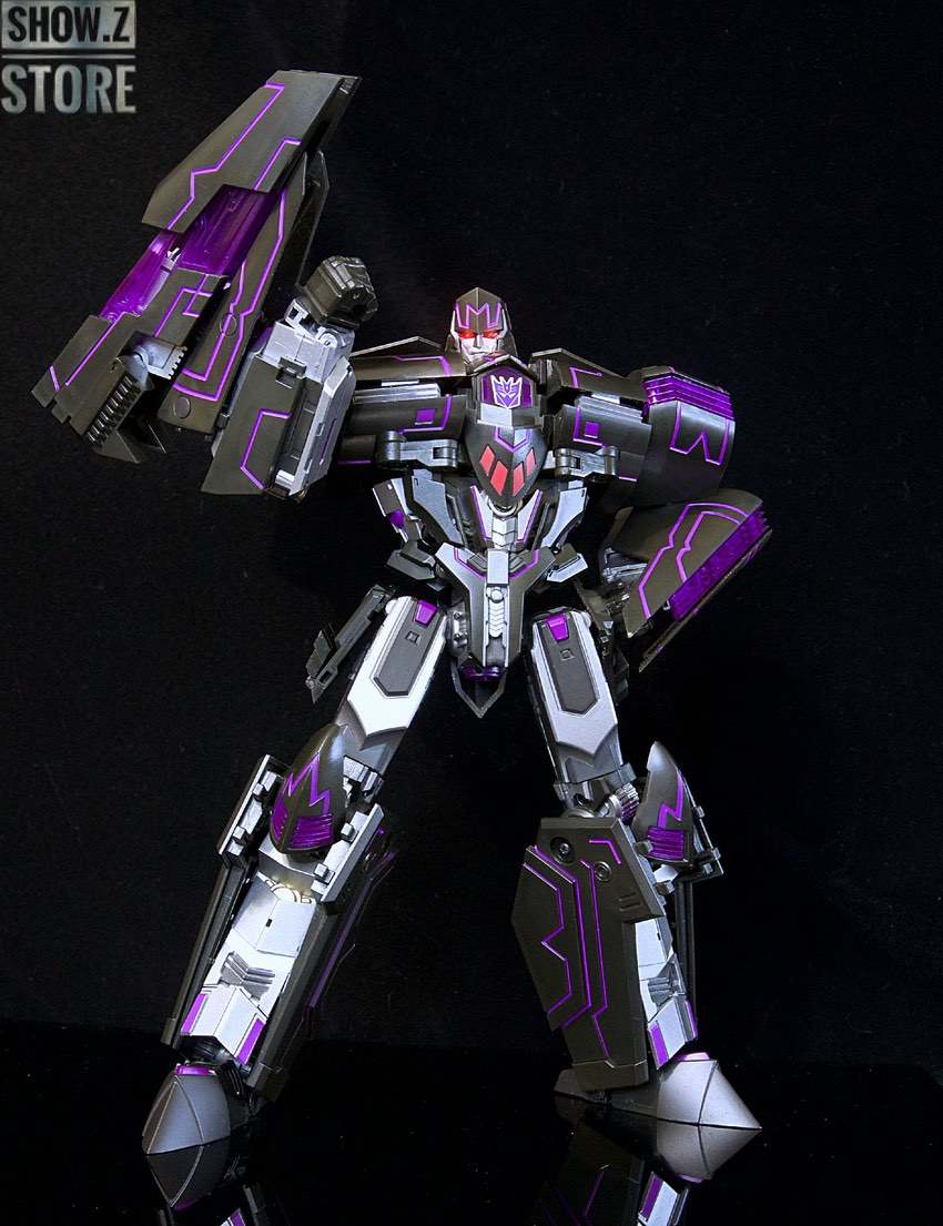 Generation Toy GT-02 Megatron purple black robot giant cannon overhead angle Generation Toy GT-02 Megatron purple black robot giant cannon overhead angle