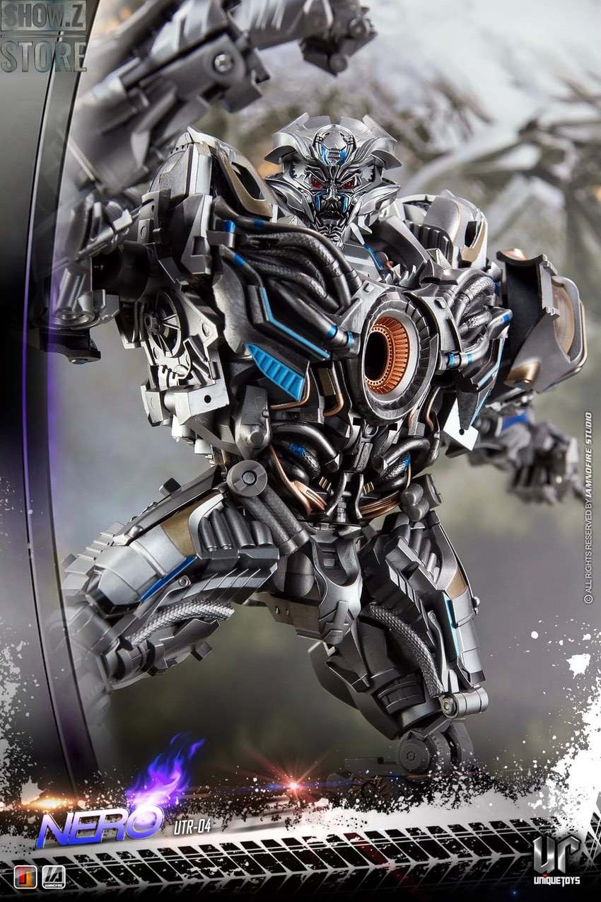 Unique Toys Nero Galvatron robot with cannon and articulated weapon details Unique Toys Nero Galvatron robot with cannon and articulated weapon details