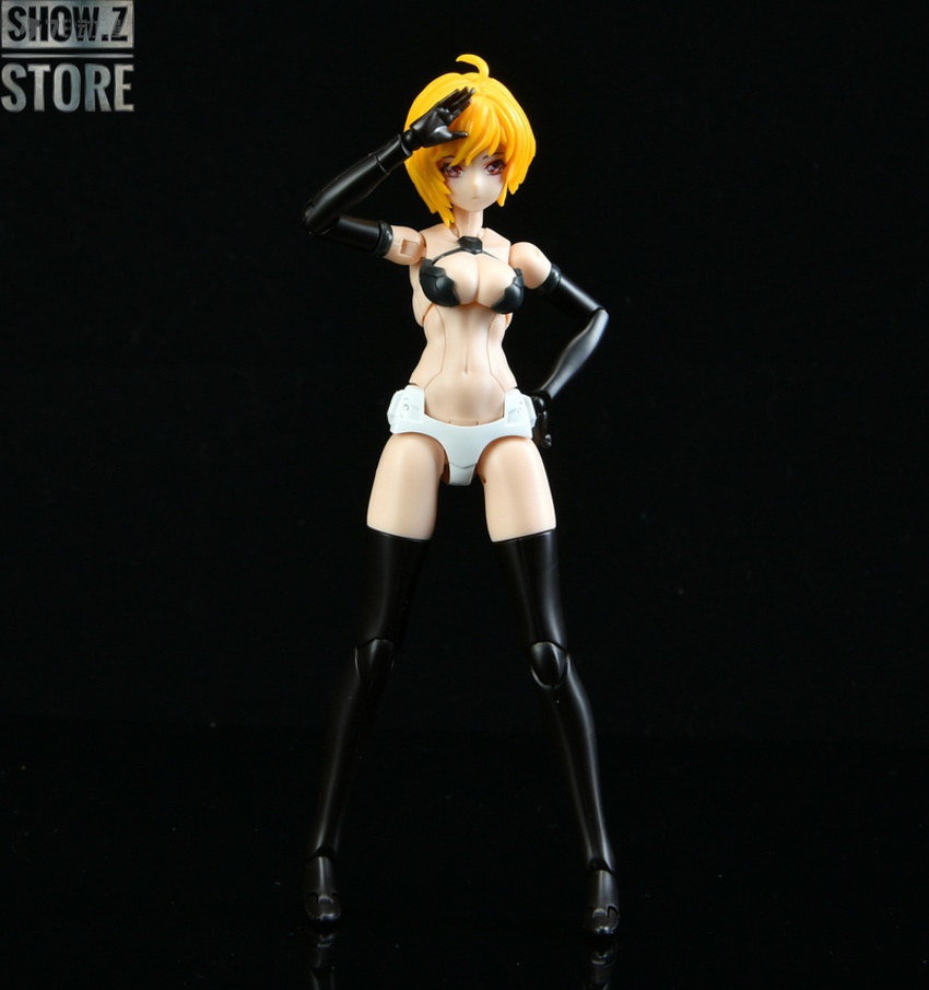 ATK Girl yellow hair red armor standing with weapon ATK Girl yellow hair red armor standing with weapon
