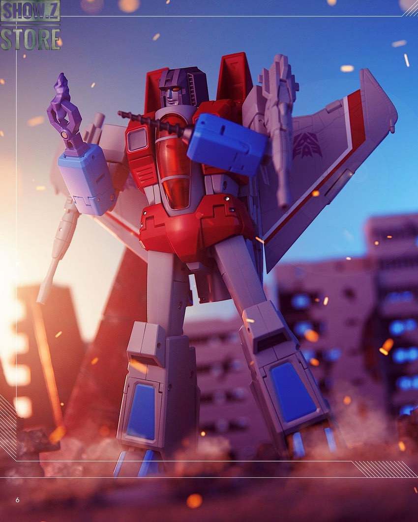 MP-52 Starscream collectible figure front-facing stance MP-52 Starscream collectible figure front-facing stance