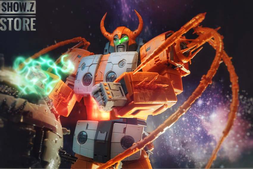 Unicron with dynamic lighting effects action pose Unicron with dynamic lighting effects action pose