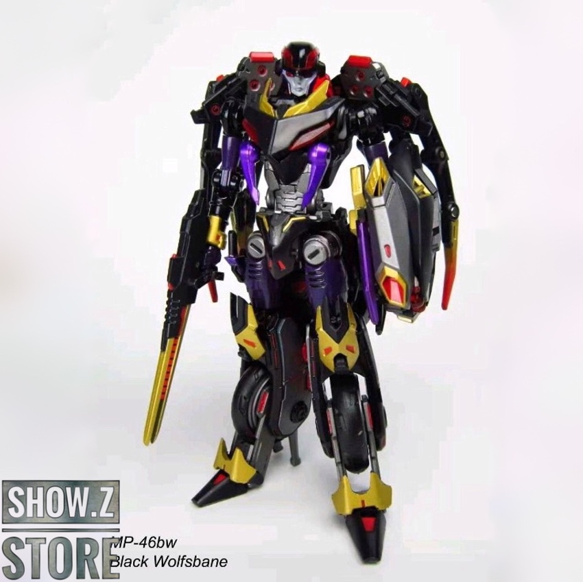 Black Wolfsbane robot with weapons Black Wolfsbane robot with weapons