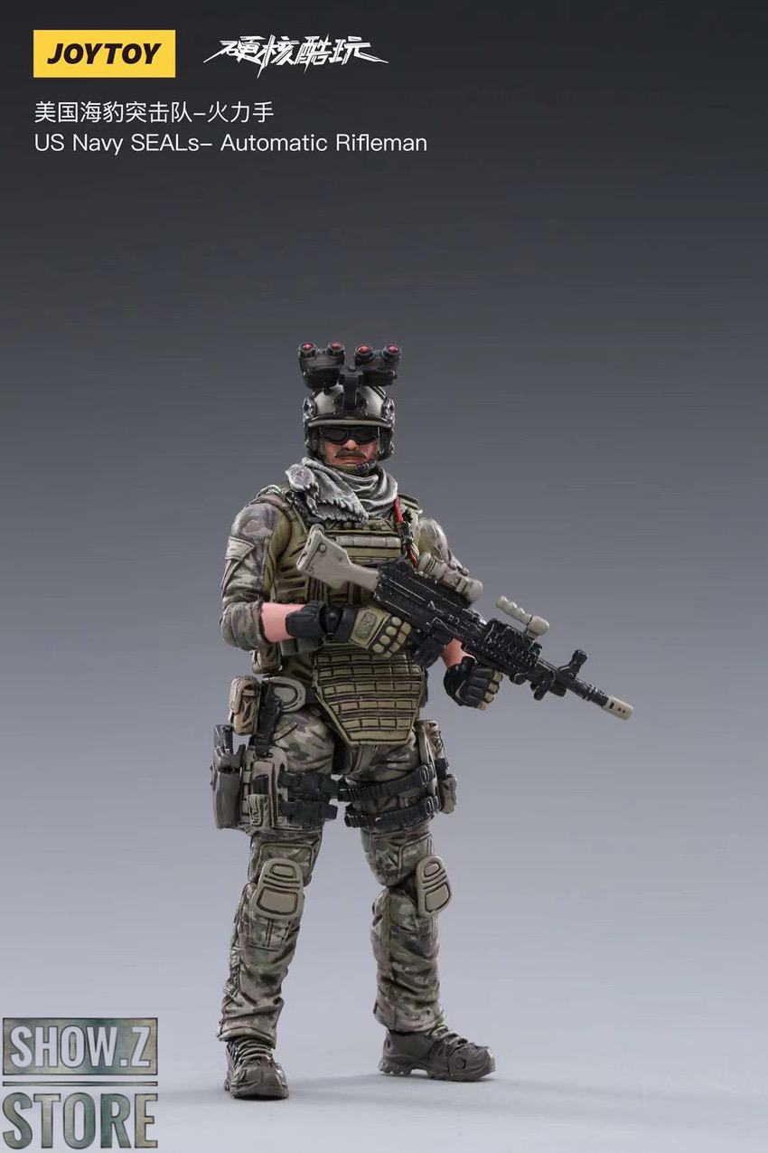 Rifleman in tactical stance with rifle Rifleman in tactical stance with rifle