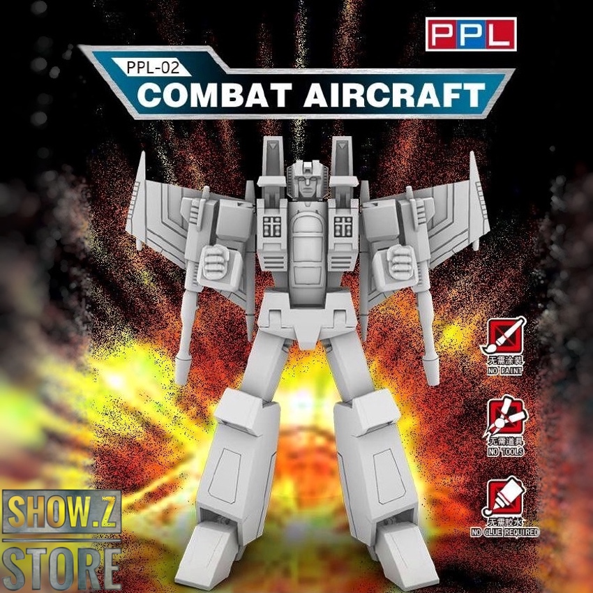 PPL-02 Starscream white and blue aircraft PPL-02 Starscream white and blue aircraft