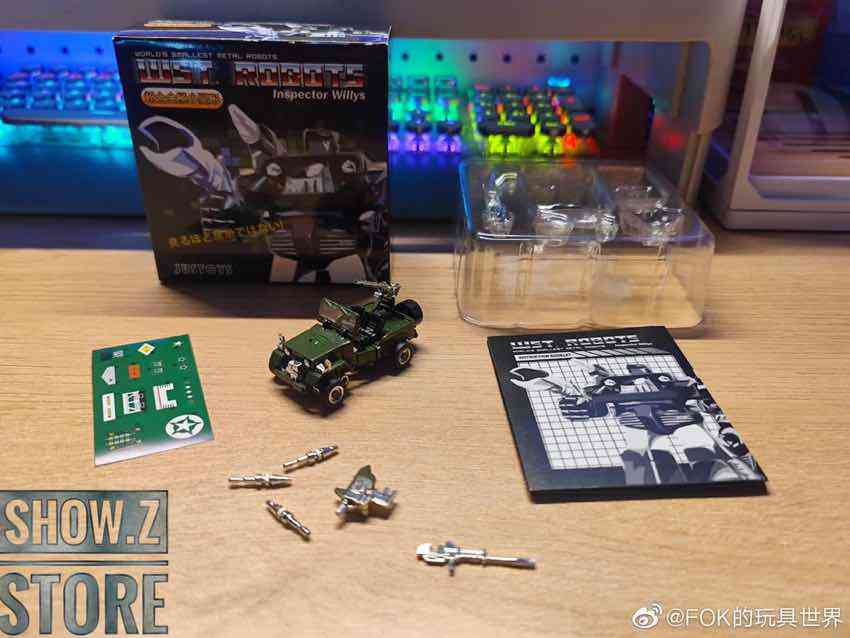 Inspector Willy robot in vehicle mode Inspector Willy robot in vehicle mode