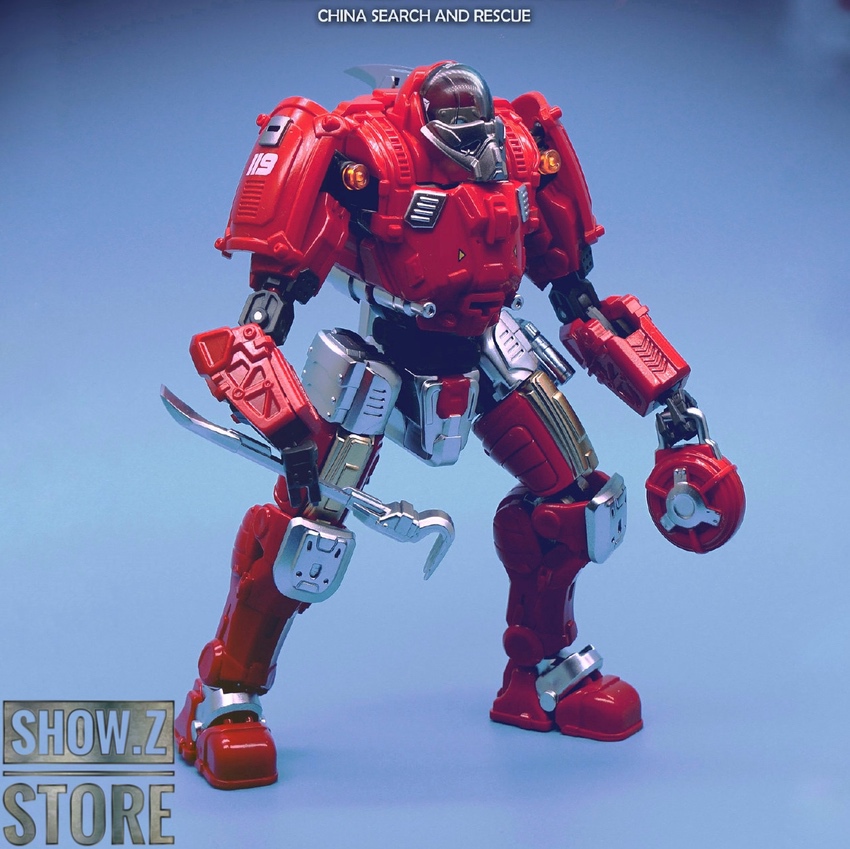 Forging Soul AGS-23 CSAR red rescue robot bulky armor appendages Forging Soul AGS-23 CSAR red rescue robot bulky armor appendages